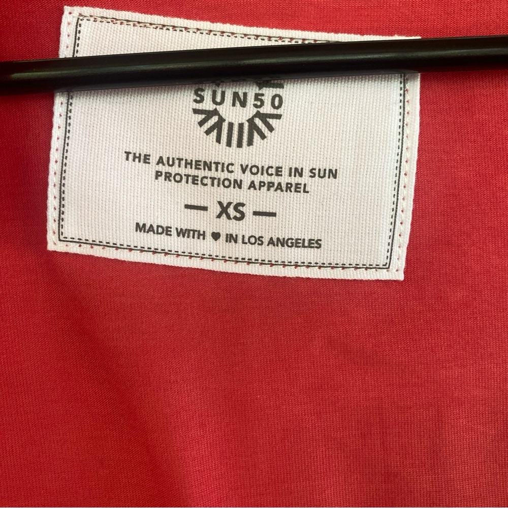 SUN50 Coral Hooded bathing suit Cover-Up with Tassels - Picture 3 of 5